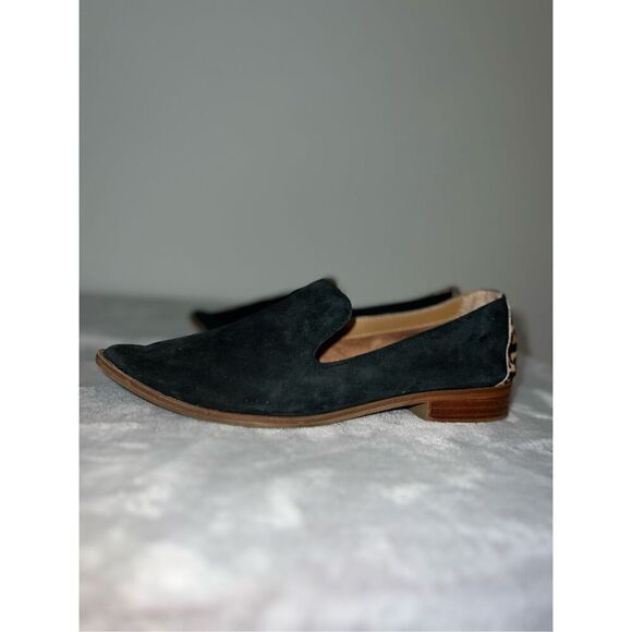 Women’s Black Leather Pointed Loafer Flats Shoe US 8 - Picture 3 of 8